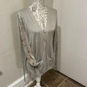 Chan Luu cardigan embroidered EUC large